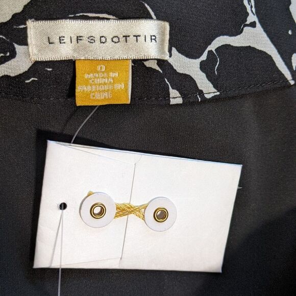 NWOT Leifsdottir Anthropologie women's ruffled floral skirt silk blend size 0 - Picture 4 of 7